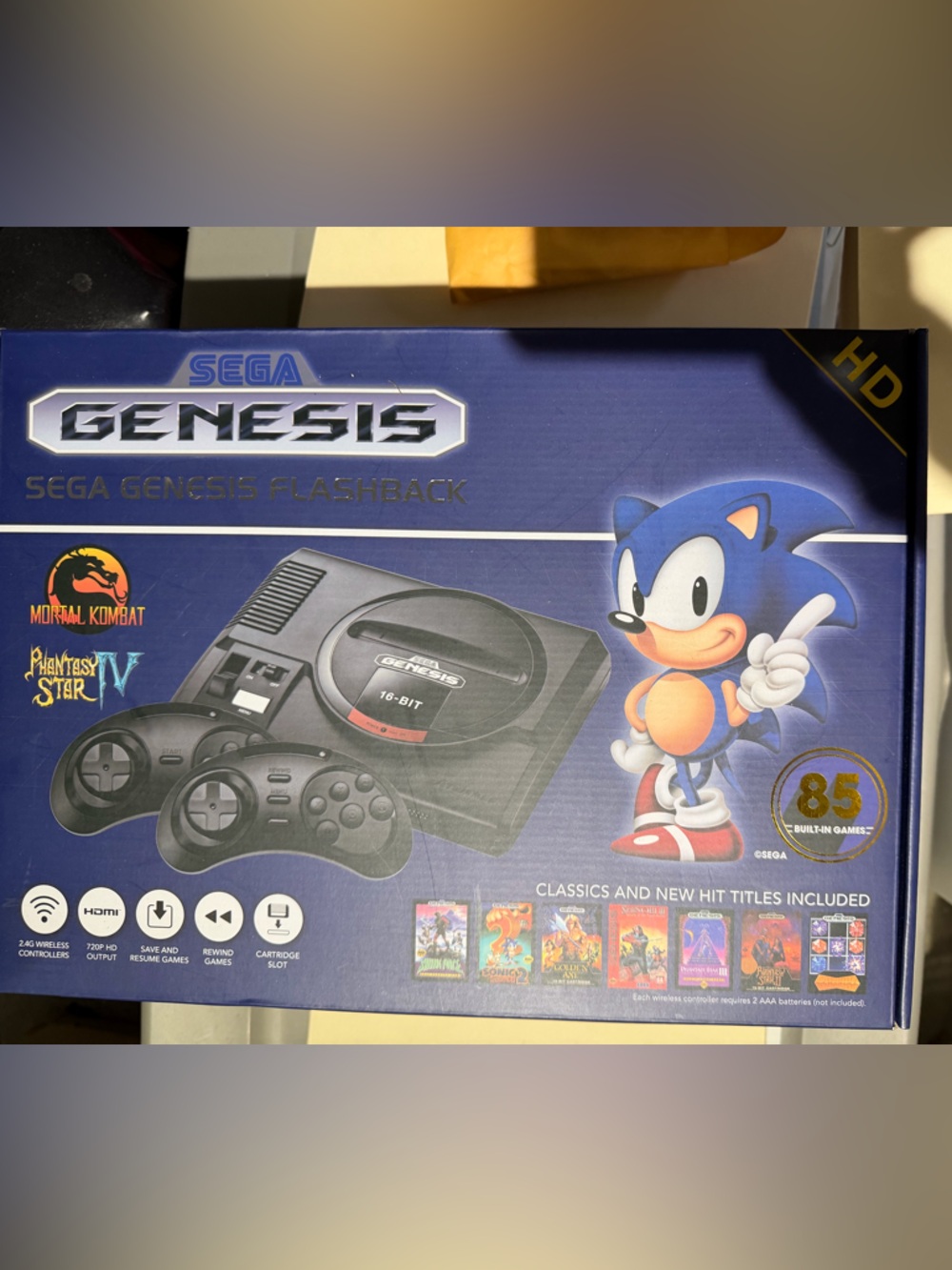 Genesis Flashback Console - Blue Retro Edition. New in box.